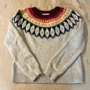 Marine Layer women’s fair isle sweater. Size small